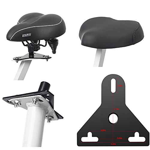 Fahrradtrainer Universal Sattelverlängerung für FDX 2.0 und 3.0 Modelle - Verstellbarer Heimtrainer Sitzadapter - Solide Stahlschweißkonstruktion (B-Small Exercise Bicycle Seat Adapter) - 5