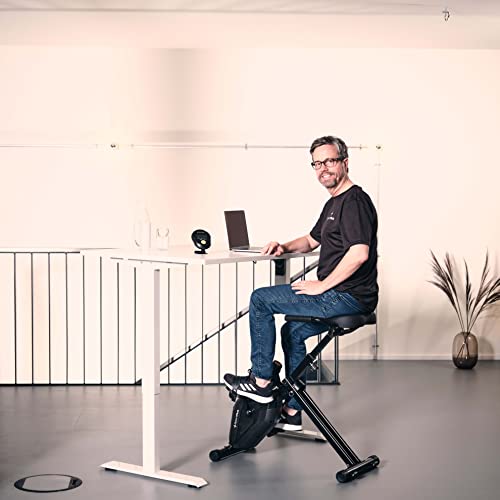 SportPlus Tischfahrrad für zuhause | Heimtrainer Fahrrad klappbar für höhenverstellbare Tische | perfekt für Homeoffice - 2