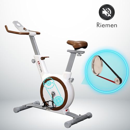 Heimtrainer & Ergometer AsVIVA H12 | Flüsterleises Fitnessbike | 32 elektronische Widerstandsstufen | Kinomap & Zwift kompatibel | Lenker & Sattel verstellbar | Handy- & Tabletanbindung | Quick-START - 6