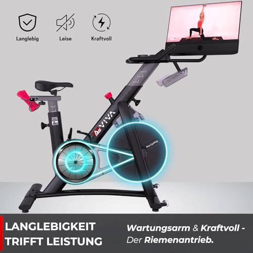 AsVIVA S11S Indoor-Cycling-Bike | Fitnessbike mit 21,5