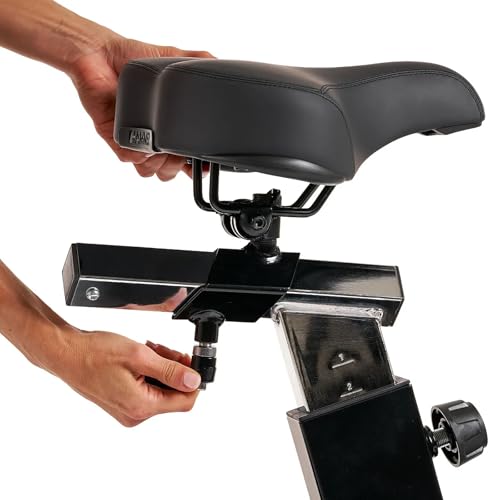 HAMMER Ergometer Presidio – leiser Heimtrainer für Zuhause mit tiefem Einstieg, App Kompatibel mit Kinomap & Zwift, 10 kg Schwungmasse, 16 Programme, Hometrainer Fahrrad bis 180 kg - 5