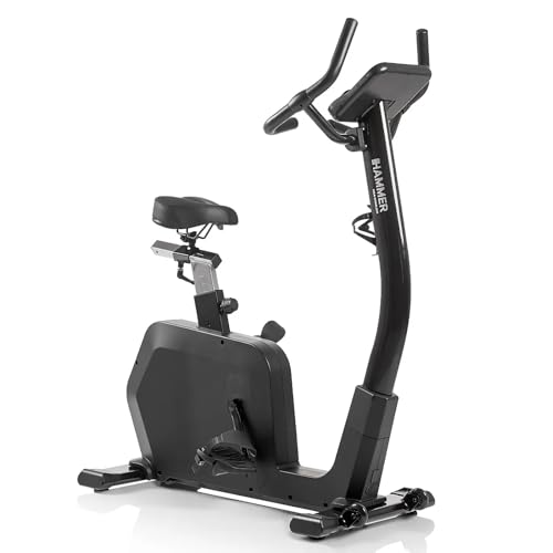 HAMMER Ergometer Presidio – leiser Heimtrainer für Zuhause mit tiefem Einstieg, App Kompatibel mit Kinomap & Zwift, 10 kg Schwungmasse, 16 Programme, Hometrainer Fahrrad bis 180 kg - 7