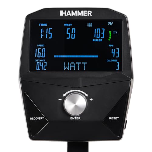 HAMMER Speedbike HyRace S – Indoor Cycle Heimtrainer mit 20 kg Schwungmasse, Tablet- & Smartphonehalterung, Bluetooth, kompatibel mit Kinomap & Zwift, Fitnessbike in Studioqualität - 2