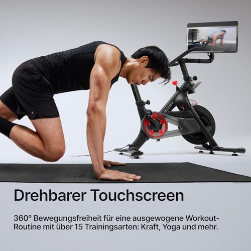 Peloton Cross Training Bike Fitnessgerät, Indoor-Spinning Bike für das Training zu Hause, Kompaktes Fitnessbike für Cardio und Krafttraining & Indoor-Cycling, Black - 3