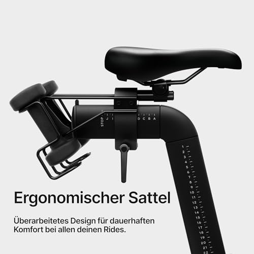 Peloton Cross Training Bike Fitnessgerät, Indoor-Spinning Bike für das Training zu Hause, Kompaktes Fitnessbike für Cardio und Krafttraining & Indoor-Cycling, Black - 6