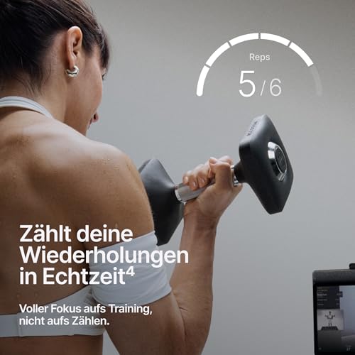 Peloton Cross Training Bike+ Fitnessgerät, Indoor Spining Bike+ für das Training zu Hause, Kompaktes Fitnessbike für Cardio und Krafttraining & Indoor-Cycling, Black - 8