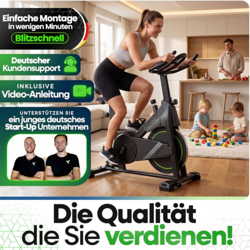 NEU Tretmann Heimtrainer Fahrrad 200 kg belastbar + APP - extra bequem - 8