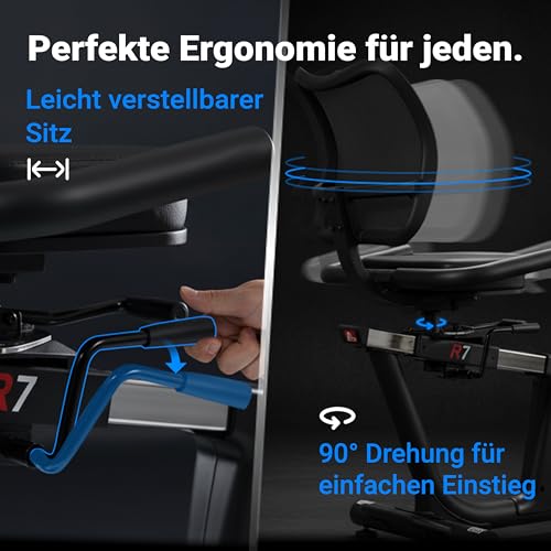 Liegeergometer Heimtrainer AsVIVA R7 mit APP-Bluetooth - 14