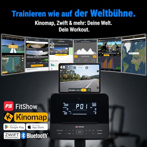 Liegeergometer Heimtrainer AsVIVA R7 mit APP-Bluetooth - 4