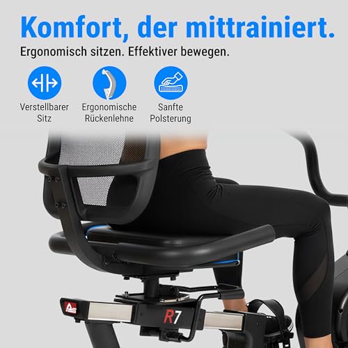Liegeergometer Heimtrainer AsVIVA R7 mit APP-Bluetooth - 10
