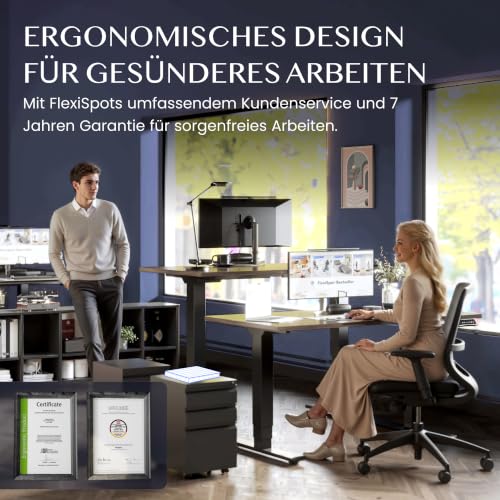 FLEXISPOT E5B  Elektrisch Höhenverstellbares Tischgestell, 3-Fach-Teleskop - 11