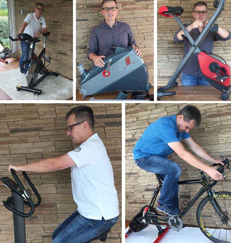 HMS Fitness Bike Fahrrad Heimtrainer Cardio bis 120kg Indoor Trimmrad Ergometer 