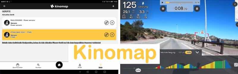 ESX 600 Konnektivität mit Kinomap App